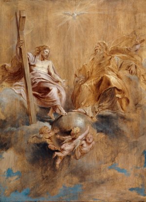 The Holy Trinity by Peter Paul Rubens Oil Painting