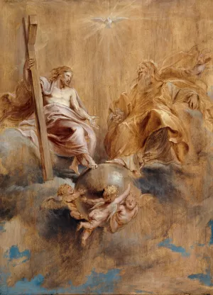 The Holy Trinity by Peter Paul Rubens Oil Painting