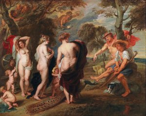 The Judgement Of Paris by Peter Paul Rubens Oil Painting