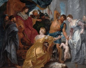 The Judgement of Solomon by Peter Paul Rubens Oil Painting