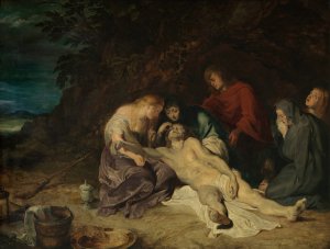 The Lamentation over the Dead Christ by Peter Paul Rubens Oil Painting