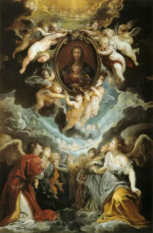 The Madonna della Vallicella Adored by Seraphim and Cherubim by Peter Paul Rubens Oil Painting