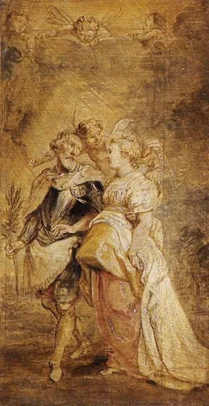 The Marriage of Henri IV of France and Marie de Medicis Oil painting by Peter Paul Rubens