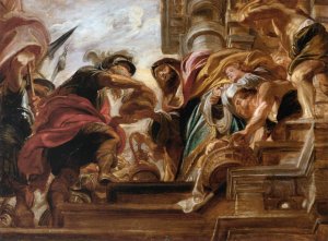 The Meeting of Abraham and Melchisedek by Peter Paul Rubens Oil Painting