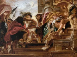 The Meeting of Abraham and Melchisedek painting by Peter Paul Rubens
