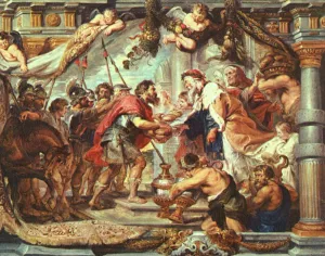 The Meeting of Abraham and Melchizedek II by Peter Paul Rubens - Oil Painting Reproduction
