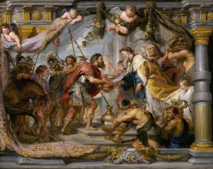 The Meeting of Abraham and Melchizedek by Peter Paul Rubens Oil Painting