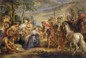 The Meeting of David and Abigail by Peter Paul Rubens Oil Painting