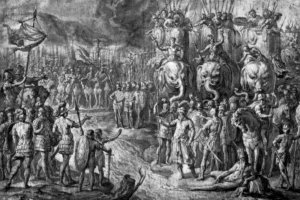 The Meeting of Scipion and Gannibal by Peter Paul Rubens Oil Painting