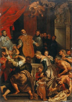 The Miracles of Saint Ignatius of Loyola by Peter Paul Rubens Oil Painting