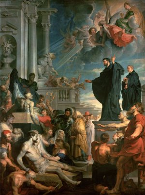 The Miracles of St. Francis Xavier by Peter Paul Rubens Oil Painting