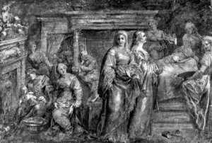The Nativity of the Virgin Mary by Peter Paul Rubens Oil Painting