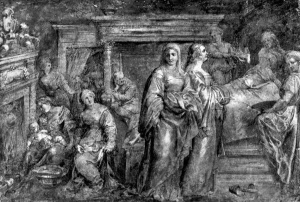 The Nativity of the Virgin Mary by Peter Paul Rubens - Hand-Painted Oil Painting Reproduction