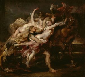 The Rape of the Daughters of Levkippos by Peter Paul Rubens Oil Painting