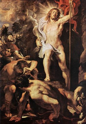 The Resurrection of Christ Central Panel by Peter Paul Rubens Oil Painting