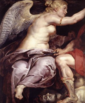 The Triumph of Victory Detail by Peter Paul Rubens Oil Painting