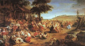 The Village Fete 2 by Peter Paul Rubens - Oil Painting Reproduction