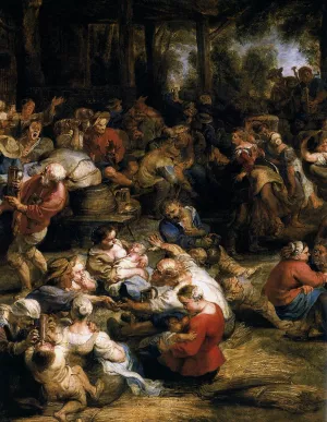 The Village Fete Detail by Peter Paul Rubens Oil Painting