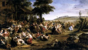 The Village Fete by Peter Paul Rubens Oil Painting