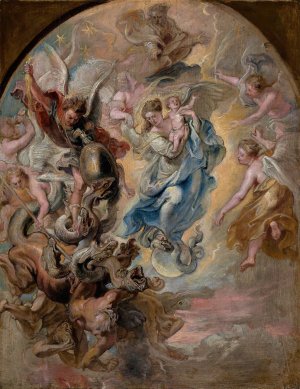 The Virgin as the Woman of the Apocalypse by Peter Paul Rubens Oil Painting