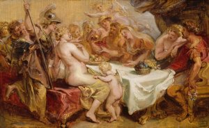 The Wedding of Peleus and Thetis by Peter Paul Rubens Oil Painting