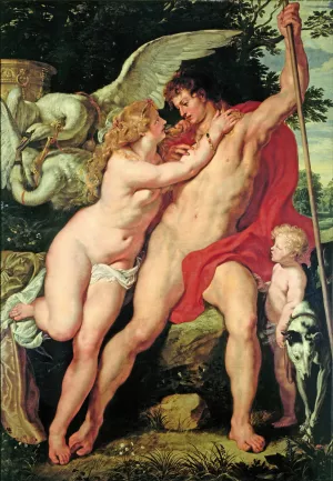 Venus and Adonis by Peter Paul Rubens Oil Painting