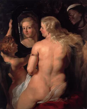 Venus at a Mirror by Peter Paul Rubens - Oil Painting Reproduction