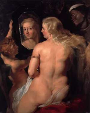 Venus at a Mirror Oil painting by Peter Paul Rubens