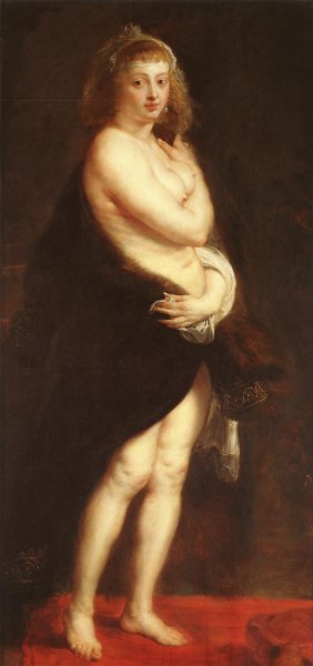 Venus in Fur-Coat by Peter Paul Rubens Oil Painting