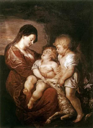 Virgin and Child with the Infant St John Oil painting by Peter Paul Rubens
