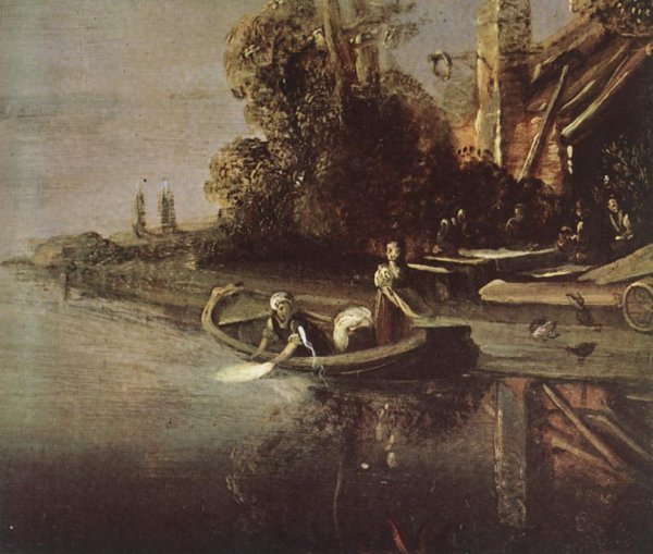 The Angel and Tobias with the Fish detail by Pieter Pietersz Lastman - Hand-Painted Oil Painting Reproduction