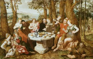 An Allegory of True Love by Pieter Pourbus Oil Painting