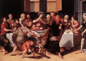 Last Supper painting by Pieter Pourbus