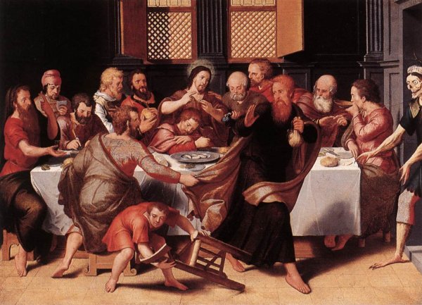 Main Product Photo of Last Supper Painting by Pieter Pourbus