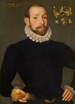 Olivier Nieulant by Pieter Pourbus Oil Painting