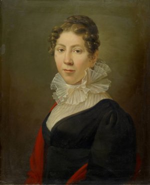 Portrait of Maria Magdalena Kissel-Miville by Pieter Recco Oil Painting