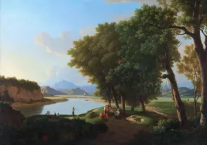 The Aqua Cetosa near Rome Oil painting by Pieter Rudolph Kleijn