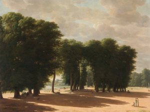 The Entrance to the Park of Saint-Cloud, Paris by Pieter Rudolph Kleijn Oil Painting