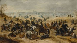 Battle on Vught Heath by Pieter Snayers Oil Painting