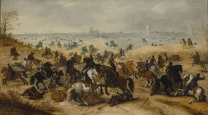 Battle on Vught Heath by Pieter Snayers Oil Painting
