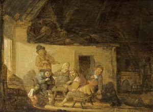 A Barn Interior painting by Pieter Symonsz Potter