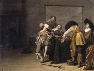 Guardroom Interior painting by Pieter Symonsz Potter