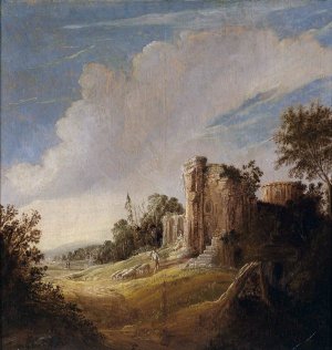 Landscape with Ruins by Pieter Symonsz Potter Oil Painting