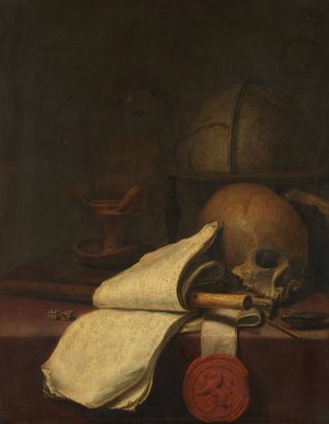 Vanitas Still Life by Pieter Symonsz Potter Oil Painting