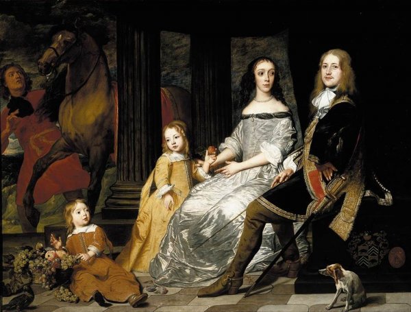 Main Product Photo of Portrait of Philips van de Werve and His Wife Painting by Pieter Thijs