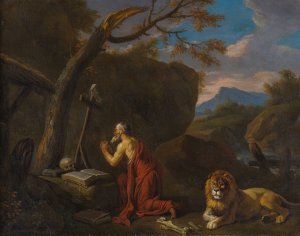The Penitent Saint Jerome by Pieter Van Bloemen Oil Painting