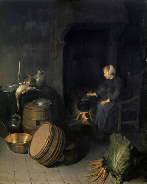 The Young Cook by Pieter Van Den Bosch Oil Painting