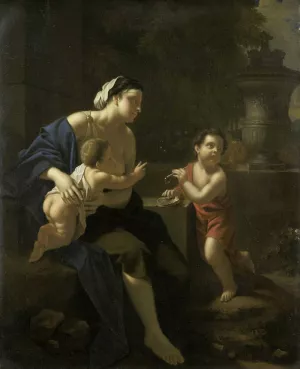 Blowing Bubbles by Pieter Van Der Werff Oil Painting