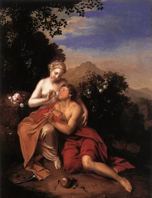 Granida and Diafilo painting by Pieter Van Der Werff