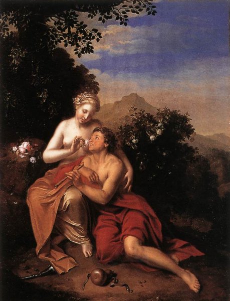 Granida and Diafilo by Pieter Van Der Werff - Hand-Painted Oil Painting Reproduction